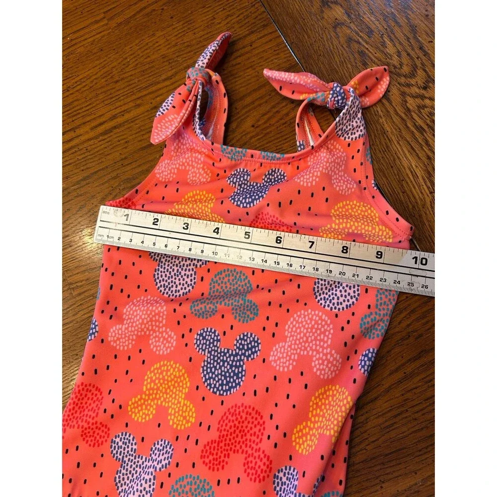Hanna Andersson Disney Swimsuit Mickey Mouse Print One Piece Girls Size 4